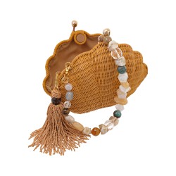 Bolsa Serpui Clutch Concha Vime Natural