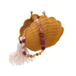 Bolsa Serpui Clutch Concha Vime Natural
