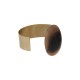 Pulseira Luiza Rogi Una Resina Oval Metal Ouro Envelhecido