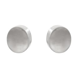 Brinco Luiza Rogi Una Oval Metal Prata Envelhecido