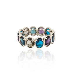 Pulseira Camila Klein Riviera Cristais Prata Velho