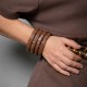 Pulseira Nádia Gimenes Mocha & Cherry Bracelete Dourado