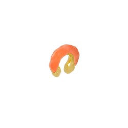 Brinco Nádia Gimenes Piercing Disforme Resina Peach
