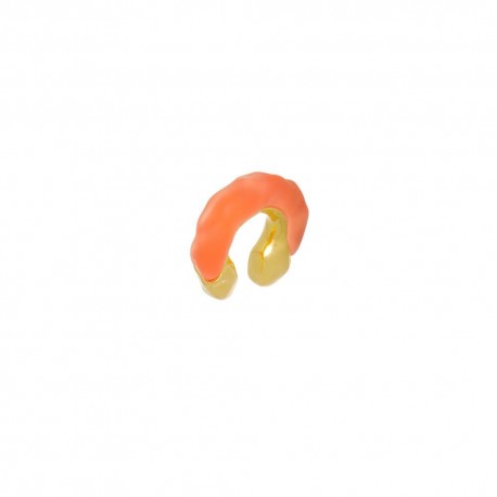 Brinco Nádia Gimenes Piercing Disforme Resina Peach