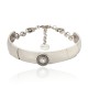 Colar Camila Klein Quadrados Choker Prata Velho