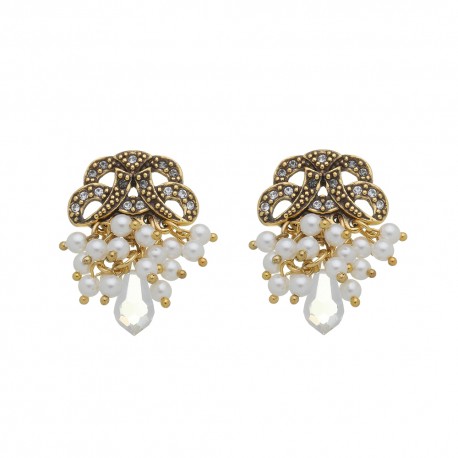 Brinco Estela Geromini Grace Cachos Ouro