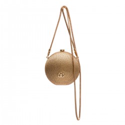 Bolsa Isla Clutch Esfera Mini Cristais Ouro