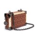 Bolsa Isla Clutch Sirena Trunk Monograma Canvas Caramelo