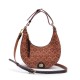 Bolsa Isla Sirena Hobo Monograma Canvas Caramelo