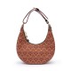 Bolsa Isla Sirena Hobo Monograma Canvas Caramelo