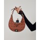 Bolsa Isla Sirena Hobo Monograma Canvas Caramelo