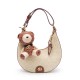 Bolsa Isla Sirena Hobo Monograma Canvas Creme