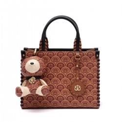 Bolsa Isla Sirena Tote Monograma Canvas Caramelo