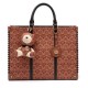 Bolsa Isla Sirena Tote Monograma Canvas Caramelo
