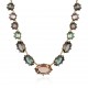 Colar Claudia Arbex Cristal Blue Edition Ouro Vintage