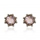Brinco Claudia Arbex Cristal Blue Edition Ouro Vintage
