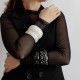 Pulseira Bianca Accessory Acrílica Strass Preta