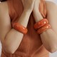 Pulseira Bianca Accessory Acrílica Mescla Laranja