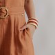 Pulseira Bianca Accessory Acrílica Listrada Laranja e Marfim