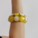 Pulseira Bianca Accessory Acrílica Bolas Branca e Amarela
