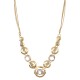 Colar Claudia Arbex Shark Cristais Ouro Vintage