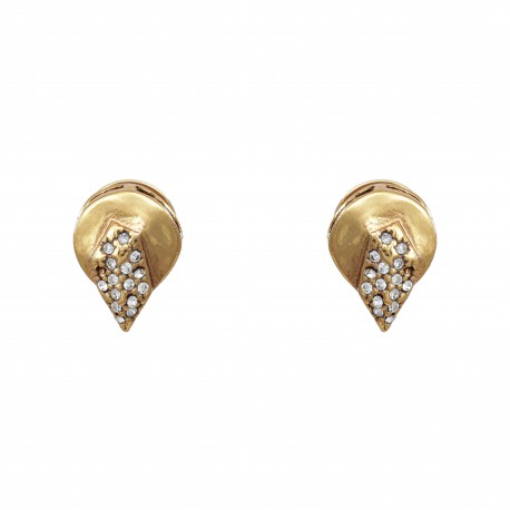 Brinco Claudia Arbex Shark Delicado Ouro Vintage