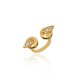 Anel Claudia Arbex Shark Cristais Ouro Vintage