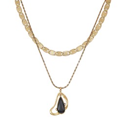 Colar Camila Klein Memories Duplo Ouro Velho