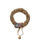 Pulseira Camila Klein Peão Cristais Ouro Velho