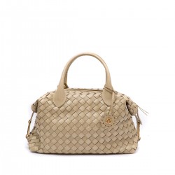 Bolsa Isla Bowling Tresse Couro Natural Nata