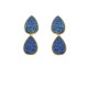 Brinco Fane's Drusa Azul Dourado 