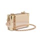 Bolsa Isla Clutch Trunk Specchio Couro Ouro
