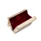 Bolsa Isla Clutch Trunk Specchio Couro Ouro
