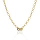 Colar Claudia Arbex Waves Curto Ouro Vintage