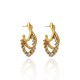 Brinco Claudia Arbex Waves Argola Ouro Vintage