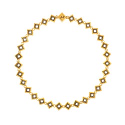 Colar Hector Albertazzi Antares Curto Ouro Vintage
