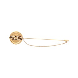 Broche Monica Di Creddo Bouton Maxi Alfinete Ouro Vintage