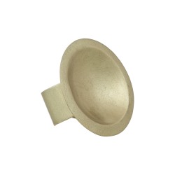 Anel Luiza Rogi Una Redondo Metal Ouro Envelhecido