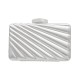 Bolsa Maria Chic Acessórios Clutch Metal Prata