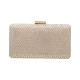 Bolsa Maria Chic Acessórios Clutch Cris Cristais Dourada