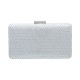 Bolsa Maria Chic Acessórios Clutch Cris Cristais Prata