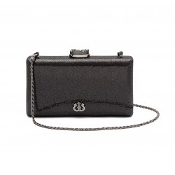 Bolsa Isla Clutch Eva Glitter Luminoso Preto