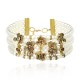 Colar Claudia Arbex Ástrea Choker Pérolas Ouro Vintage