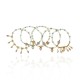 Pulseira Claudia Arbex Ástrea Kit Cristais Ouro Vintage