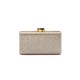 Bolsa Isla Clutch Eva Fecho Glitter Luminoso Bronze