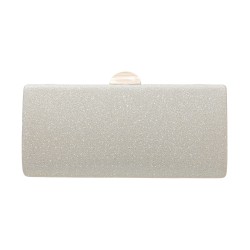Bolsa Maria Chic Acessórios Clutch Retangular Gliter Dourada