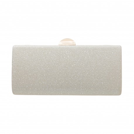 Bolsa Maria Chic Acessórios Clutch Retangular Gliter Dourada