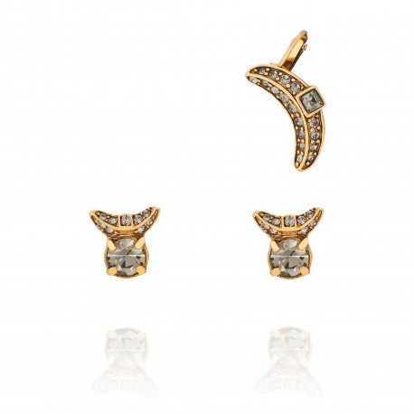 Brinco Camila Klein Crisália Ear Cuff Ouro Velho