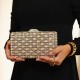 Bolsa Maria Chic Acessórios Clutch Retangular Cristais Prata