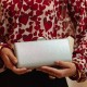 Bolsa Maria Chic Acessórios Clutch Retangular Gliter Prata